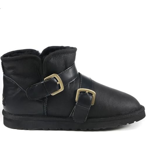 Uggs 1058 Leather Mens Classic Mini Balck Boots